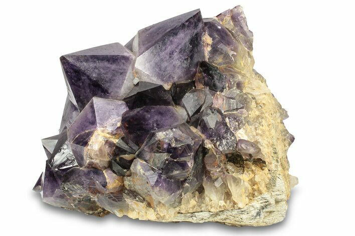 Deep Purple Amethyst Crystal Cluster With Huge Crystals #250743